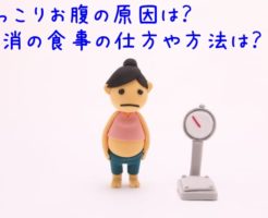 ぽっこりお腹